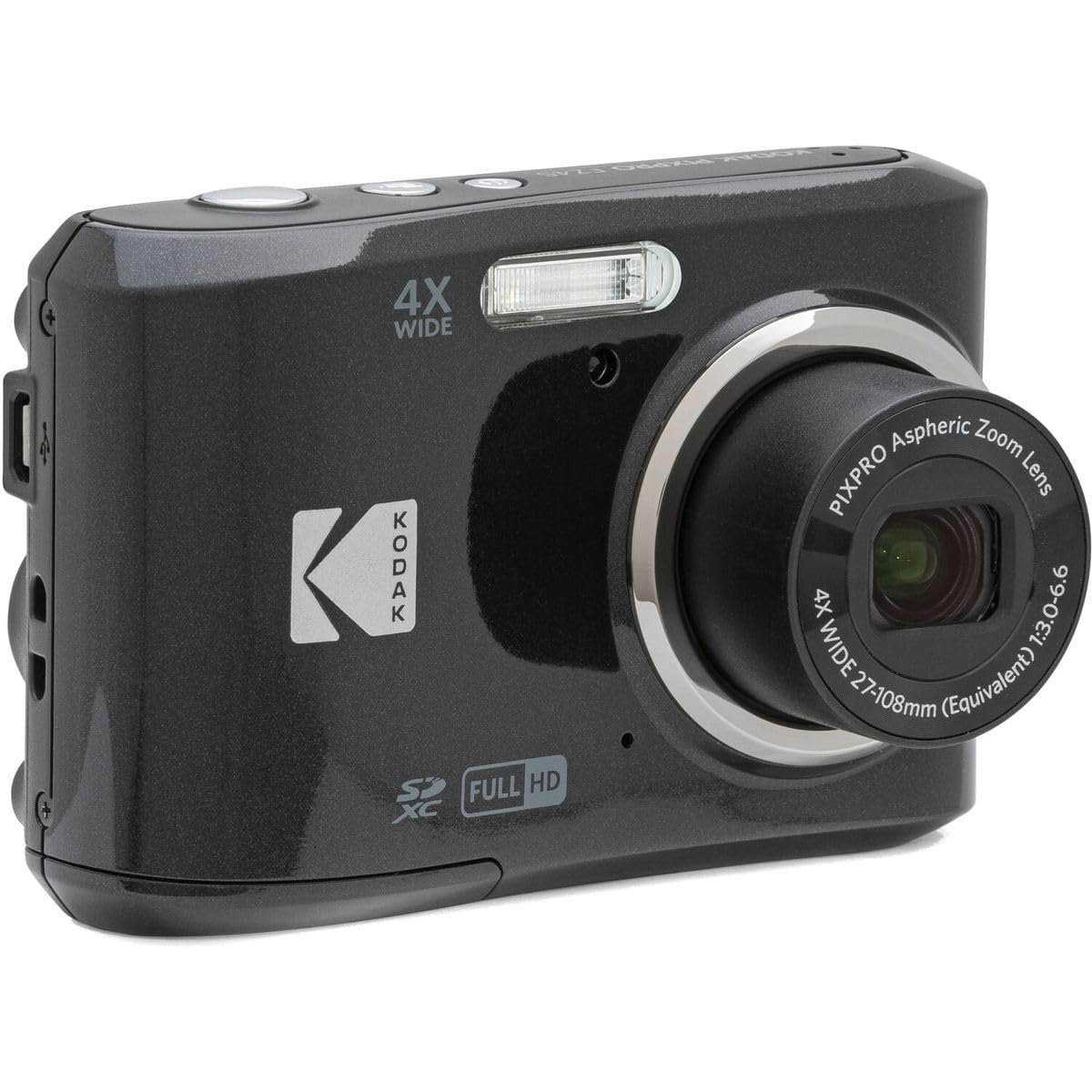 Цифровая камера KODAK Pixpro FZ45 16.44 мегапикселя, 4-кратный оптический зум, 2.7-дюймовый ЖК-дисплей, видео 720p HD, батарея AA - Черный, фото №3