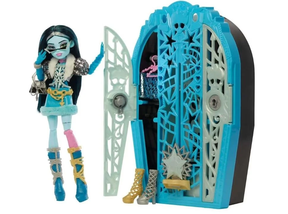 Лялька Monster High Frankie Stein Френкі Штейн таємниці Хаунтллівуду Skulltimate Secrets – шафа, 19+ сюрпризів, фото №1