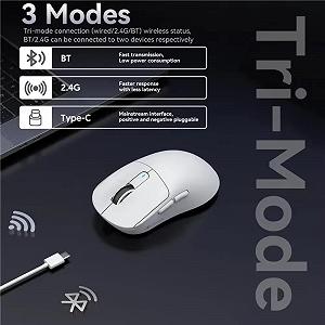 Миша Attack Shark X3 PAW3395 Pixart Black Mamba BT5.2 Black synthetic.ua - Фото 1