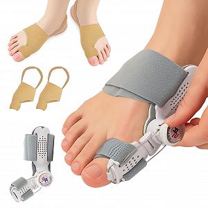 Шина для коррекции Hallux Valgus Регулируемая, 1 шт + Носки для Hallux Valgus, 2 шт - Фото 1