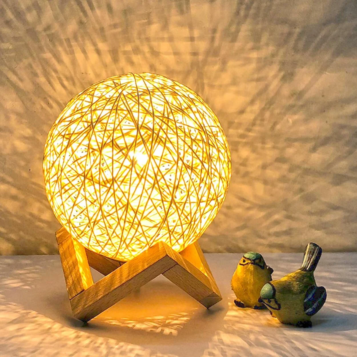 Настільна лампа Meichoon Rattan Ball LE16 USB, фото №2