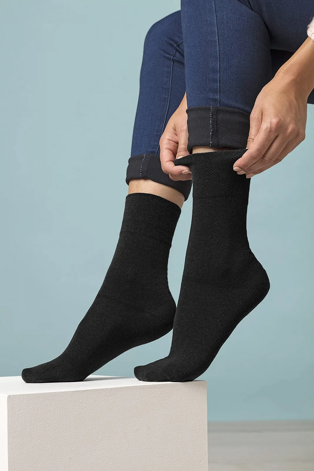 Носки Женские Gentle Grip, 6 пар, без резинки, цветные, дышащие, бамбуковые, 6 цветов, фото №3