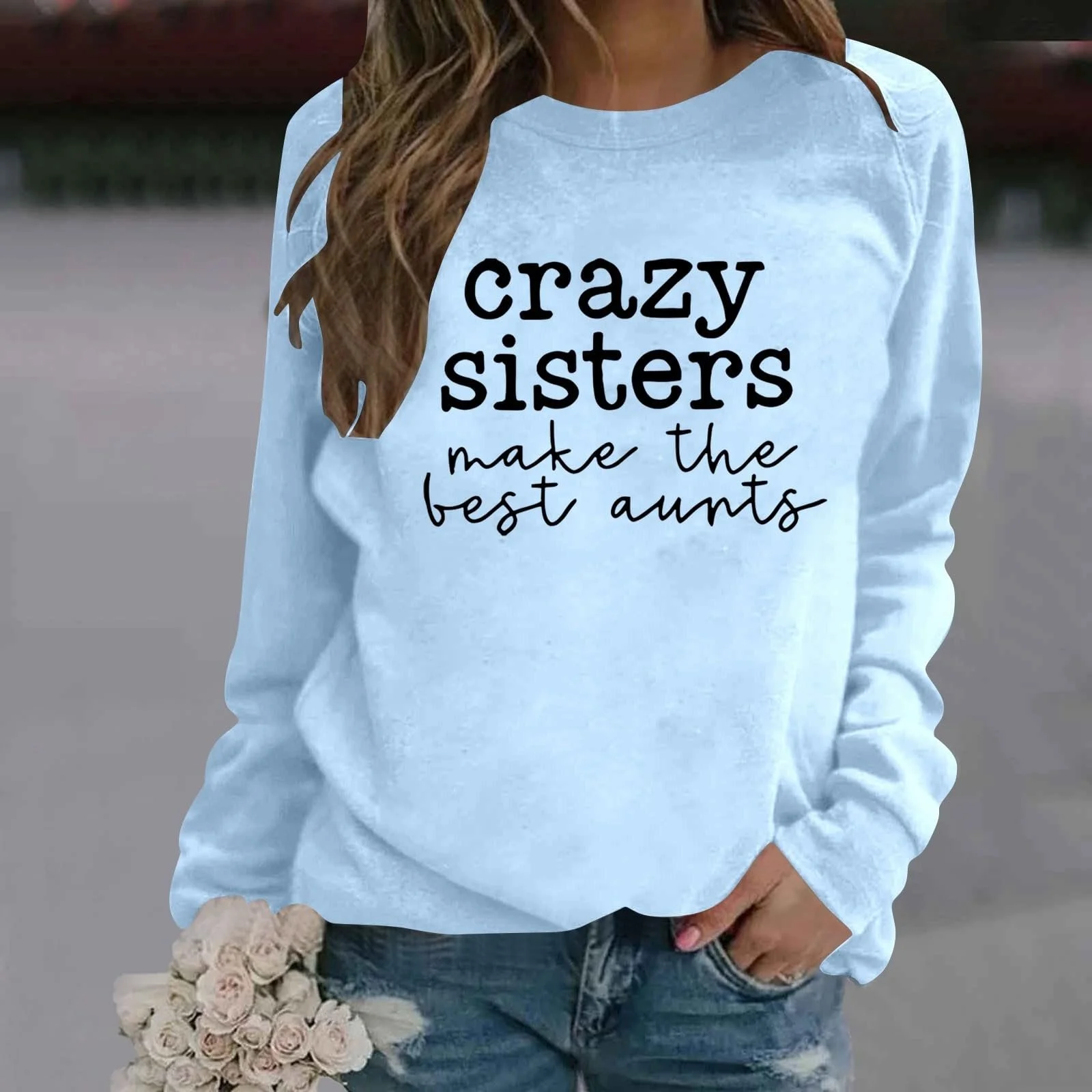 Свитшот Qzeanxy Спортивный Oversized Цвета, Без капюшона, Basic, Круглый вырез, Цвета, фото №2