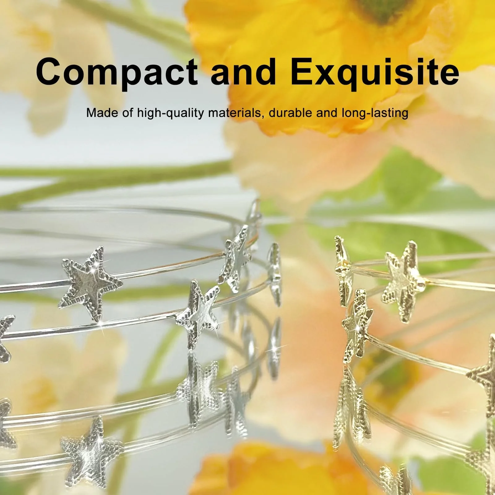 Обруч Зірка Золотий та Срібний, фото №5