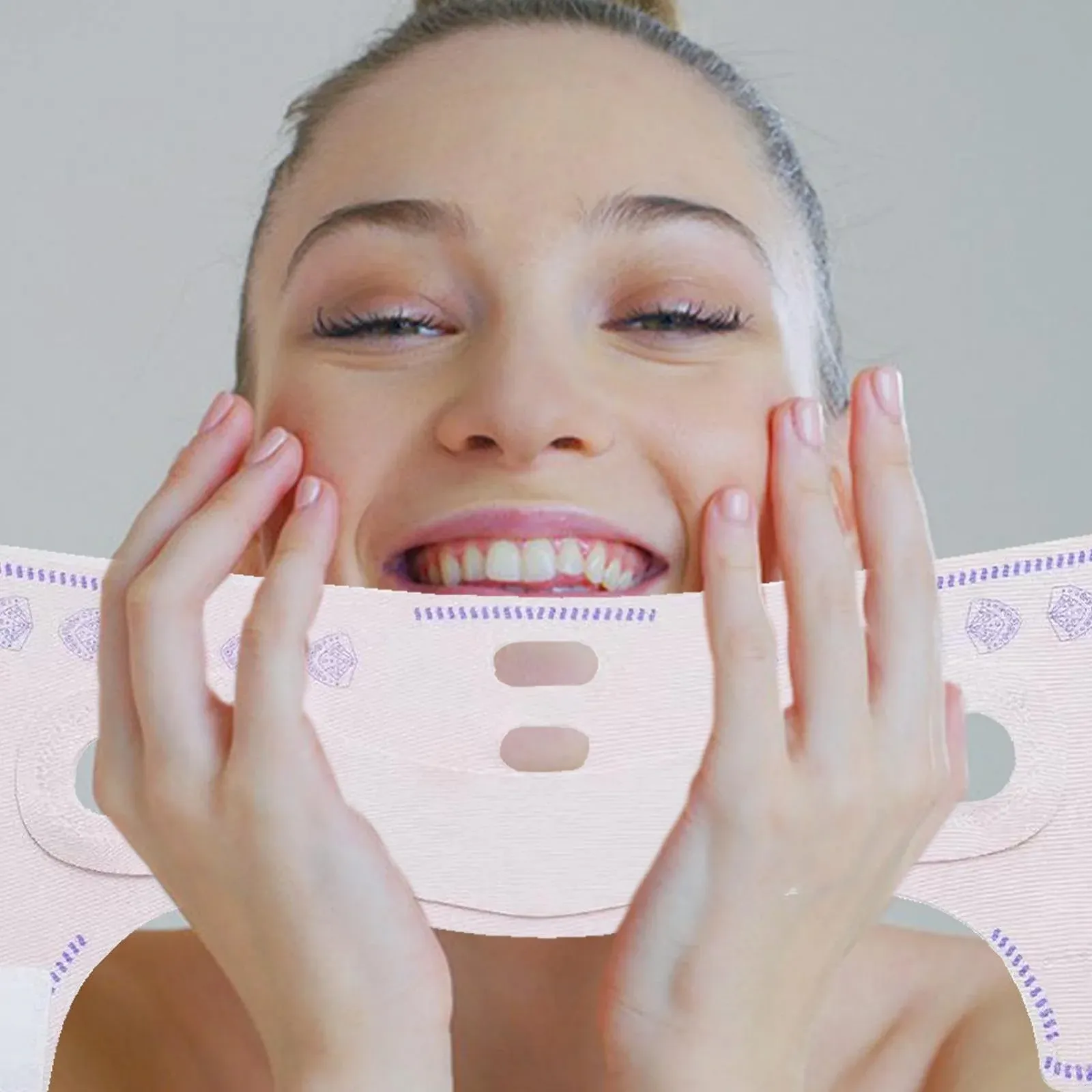 Ремінь для схуднення обличчя Дихаючий безшовний пристрій для підтяжки обличчя, фото №3