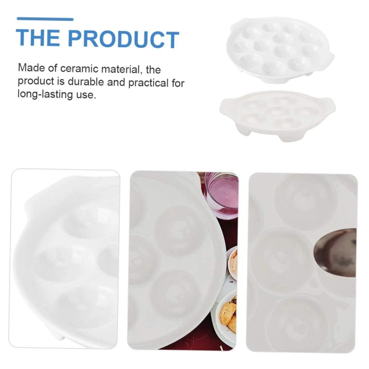 Форма для запекания улиток VALICLUD керамическая с ручкой на 6 и 12 отверстий, фото №9