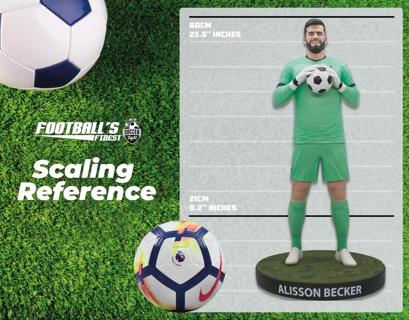 Статуетка Football's Finest Liverpool FC Alisson Becker 60 см, фото №3