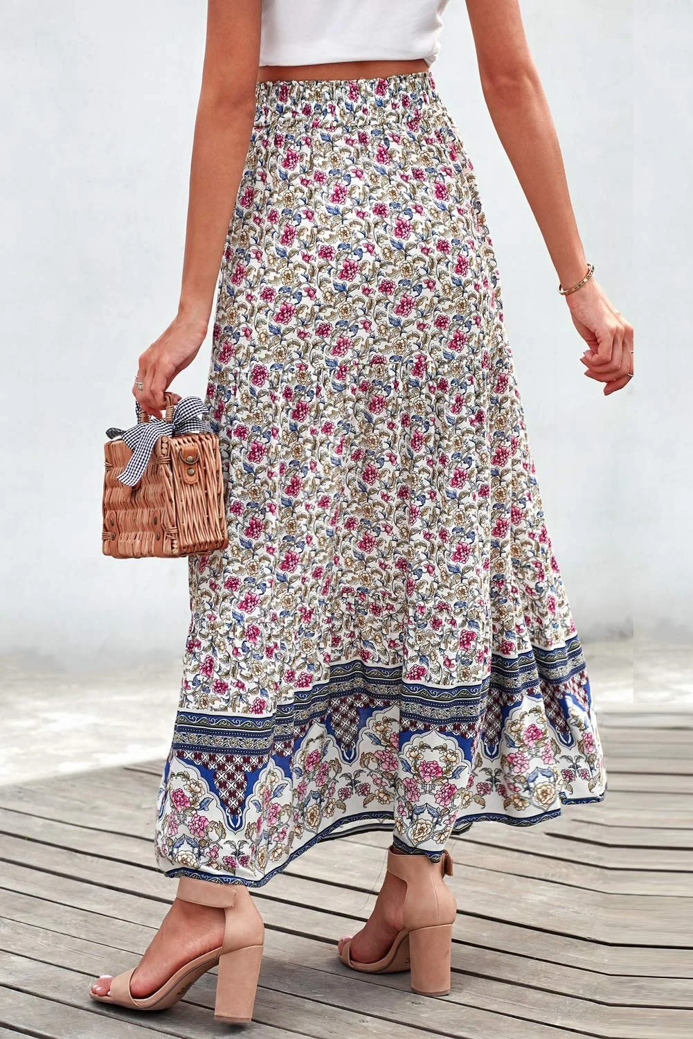 Спідниця максі NBBNYJ Жіноча літня на запах, довга, фото №4