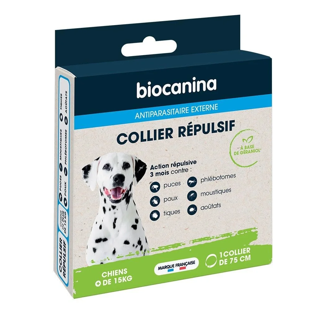 Нашийник BIOCANINA для собак > 15 кг репелентний 1 штука, фото №1