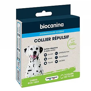 Нашийник BIOCANINA для собак > 15 кг репелентний 1 штука - Фото 1