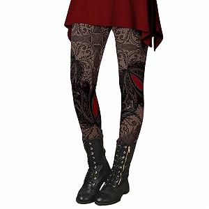 Легінси Жіночі Чорні Візерунок Неон Jeggins Спорт Довгі Еластичні Tights З Високою Талією - Фото 1