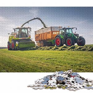 Пазл Claas Jaguar и Fendt Тракторы деревянный 500 деталей 52 x 38 см - Фото 1