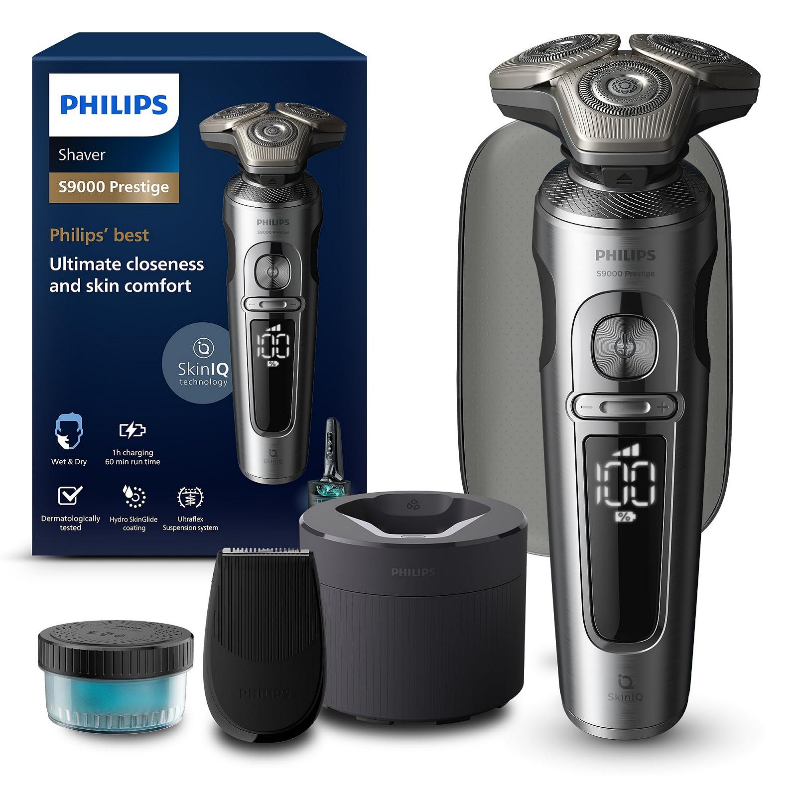 Електробритва Philips Shaver S9000 Prestige SP9841/32 для вологого та сухого гоління Bright Chrome, фото №1