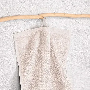 Набір рушників 4-Piece 100% бавовна Zero Twist 400 г/м² OEKO-TEX Cream 4 шт. synthetic.ua - Фото 1