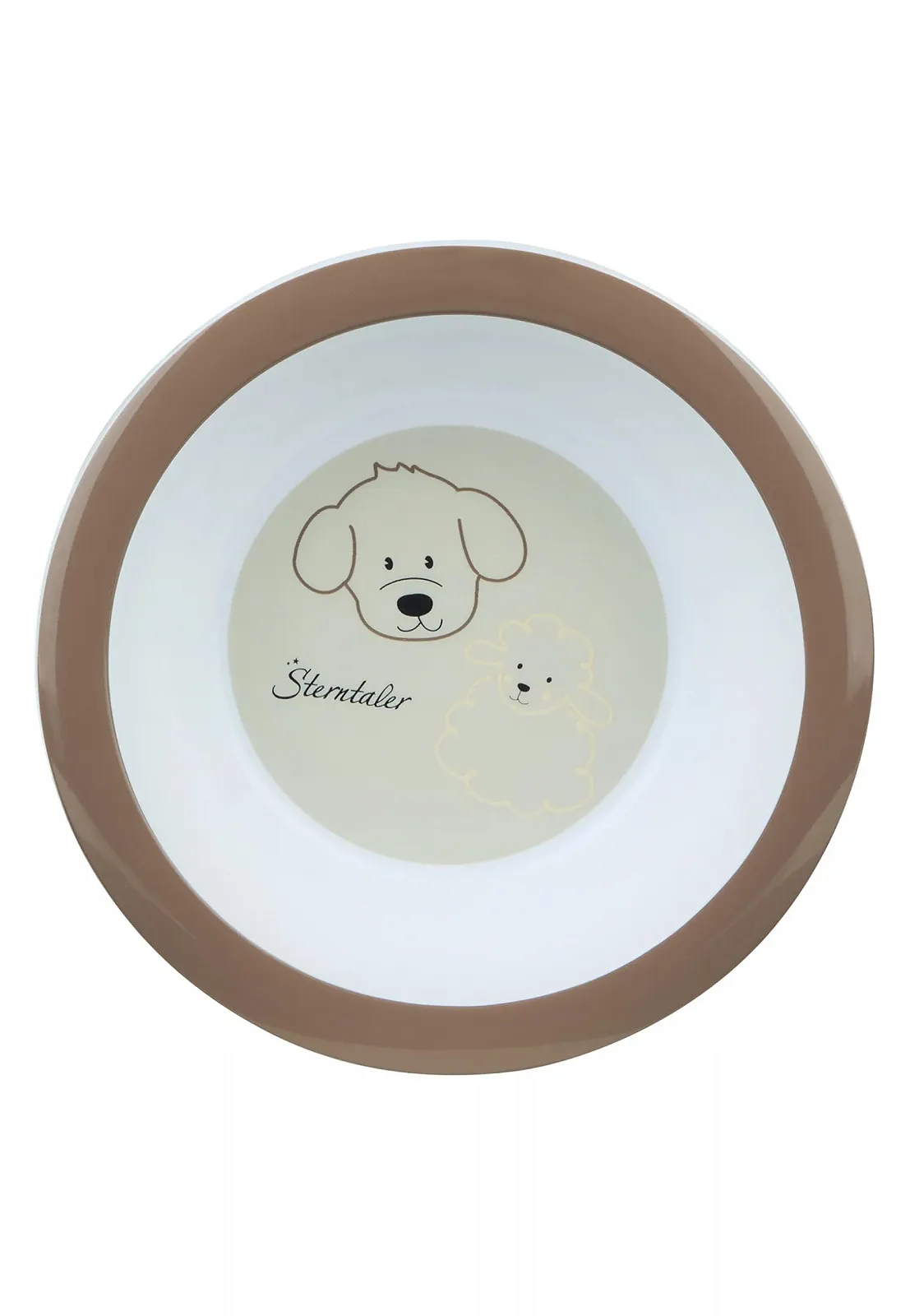 Набір дитячого посуду Sterntaler Farmhouse: тарілка з антиковзаючим дном, чашка та кружка, бежевий, фото №6