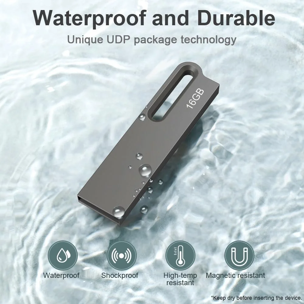 USB-флеш-накопичувач 16GB USB 2.0 (комплект 10 шт) Чорний, фото №4