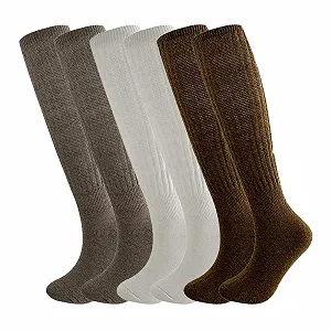 Жіночі гольфи 3 пари Бавовна М'які в'язані шкарпетки - Фото 1