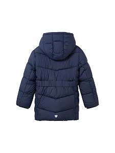 Зимове пальто TOM TAILOR з капюшоном та поясом synthetic.ua - Фото 1