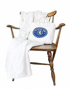 Покривало на ліжко Langdhuus Superior 220 x 240 см Білий, 100% органічна бавовна, літня ковдра, плед - Фото 1