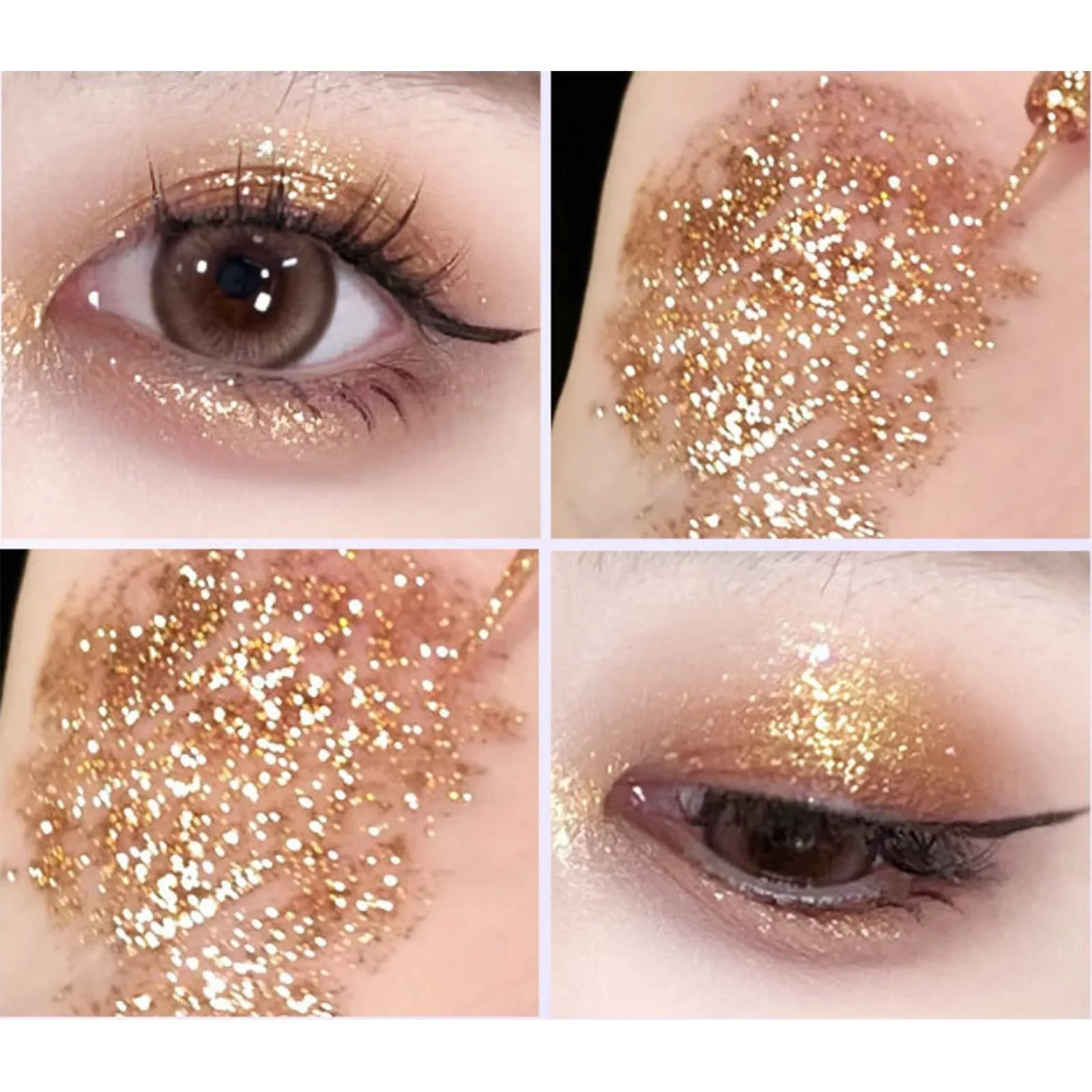 Жидкие тени для век Хамелеон Блестки Металлик, фото №2