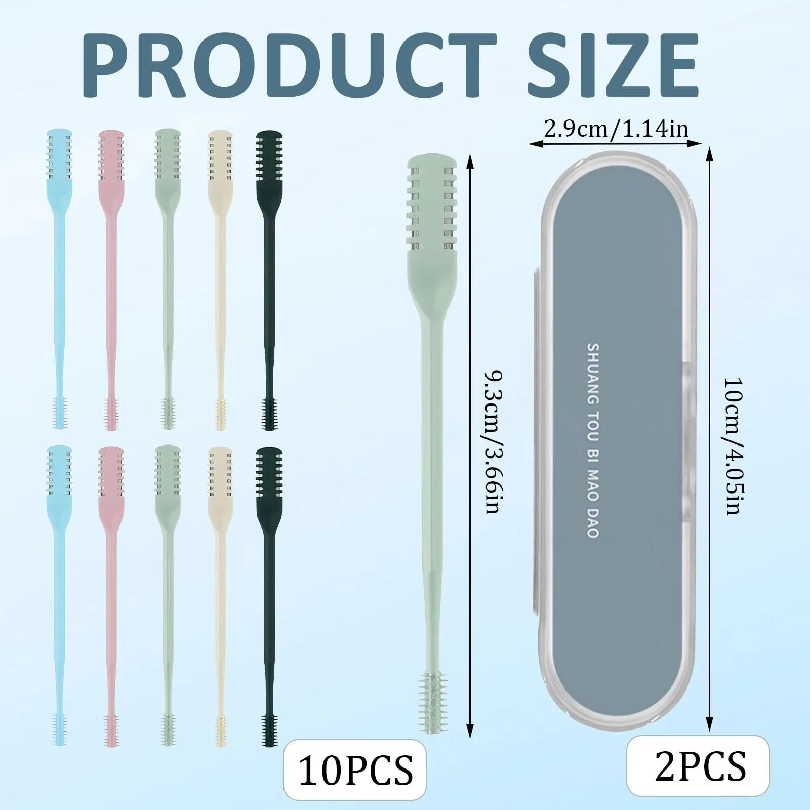 Тример Double Sided Nose Hair Knife Nostril Hair Remover Tool 360° Portable Manual, фото №5