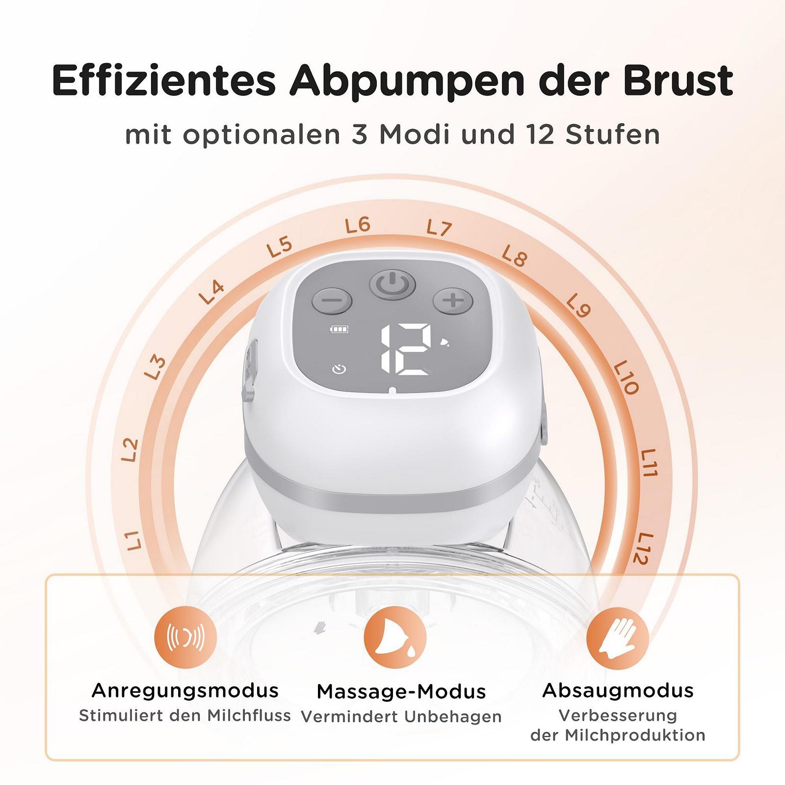 Молокоотсос электрический Jheppbay портативный, hands-free, 3 режима, 12 уровней, тихий (1 шт. в упаковке), фото №8 Молокоотсос электрический Jheppbay портативный, hands-free, 3 режима, 12 уровней, тихий (1 шт. в упаковке), фото №8