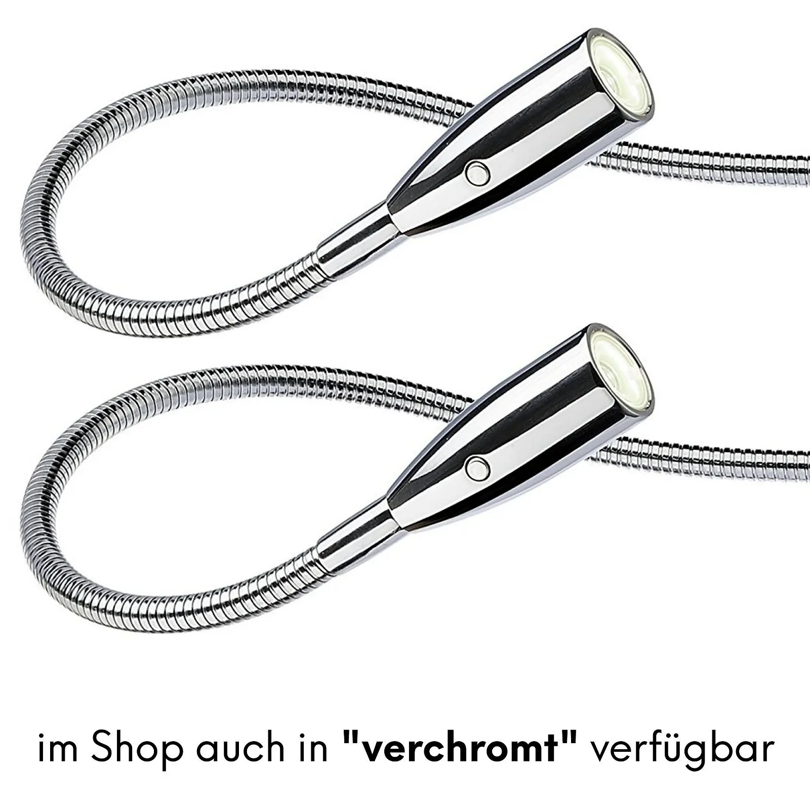 Настільна лампа LED Гнучка Хром, фото №6