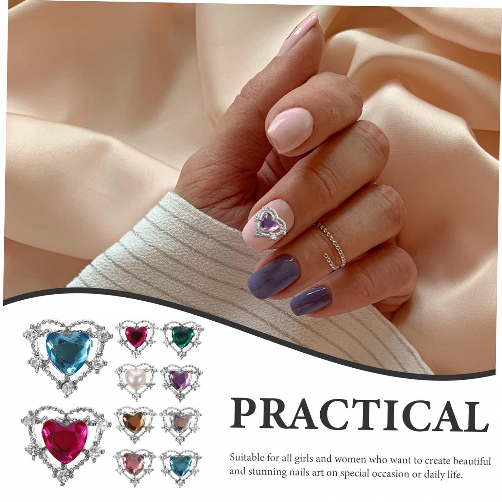 Украшение для ногтей Сердце COHEALI 50 шт., фото №9