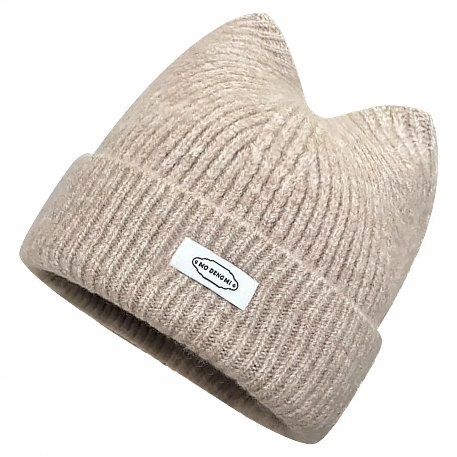 Шапка-бини с кошачьими ушками Mivceklw, вязаная, фото №1