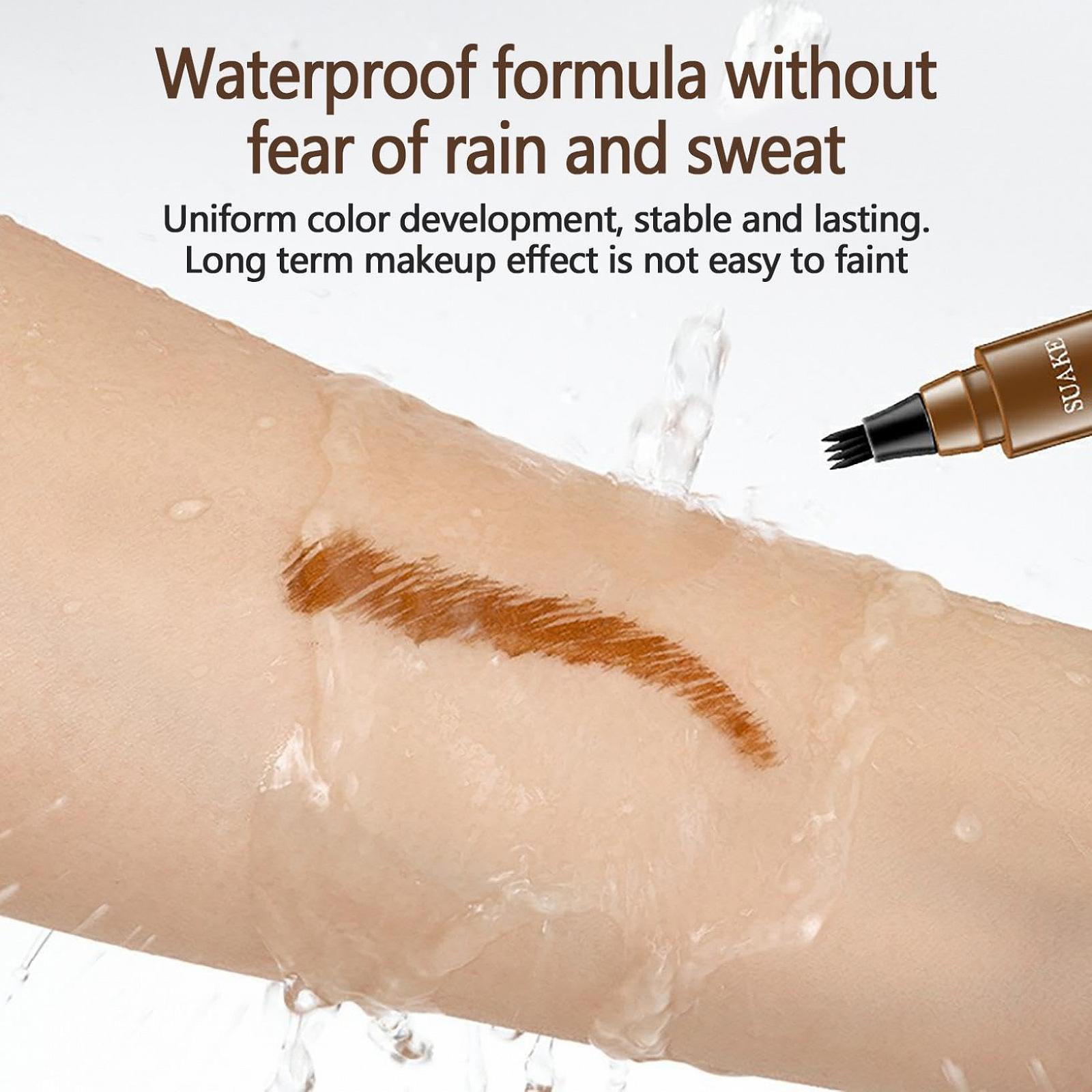 Карандаш для бровей 4-Tip Microblade Grayish Brown x 3, фото №7