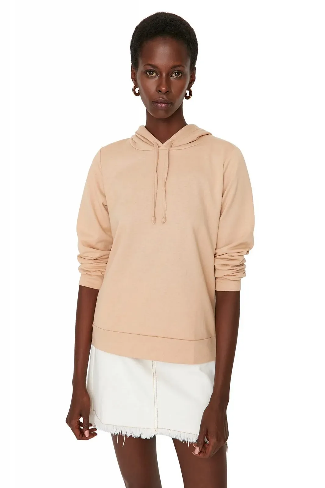 Толстовка TRENDYOL Plain Hooded, фото №1