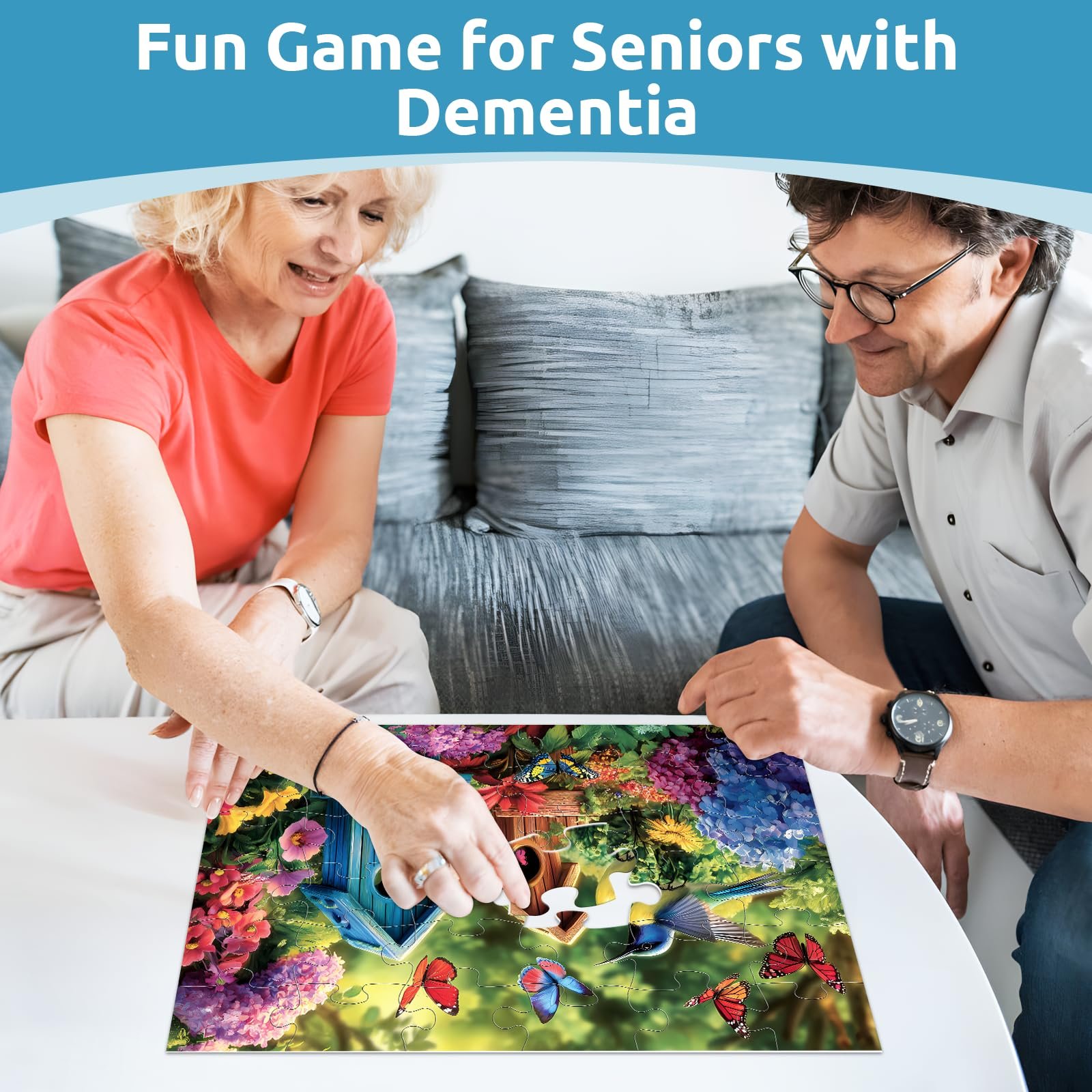 Пазл Memory Cognitive Games 6 упаковок по 36 крупных элементов для людей с деменцией и болезнью Альцгеймера, фото №7