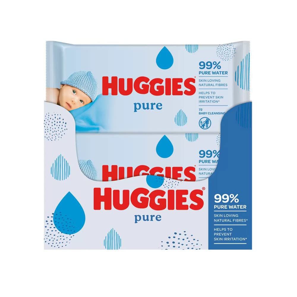 Влажные салфетки Huggies Pure 72 x 10 штук, фото №2