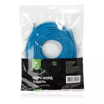 Патч-корд Vinga UTPCat5e 20 m COPPER VCPPCC20B, фото №4 Патч-корд Vinga UTPCat5e 20 m COPPER VCPPCC20B, фото №4