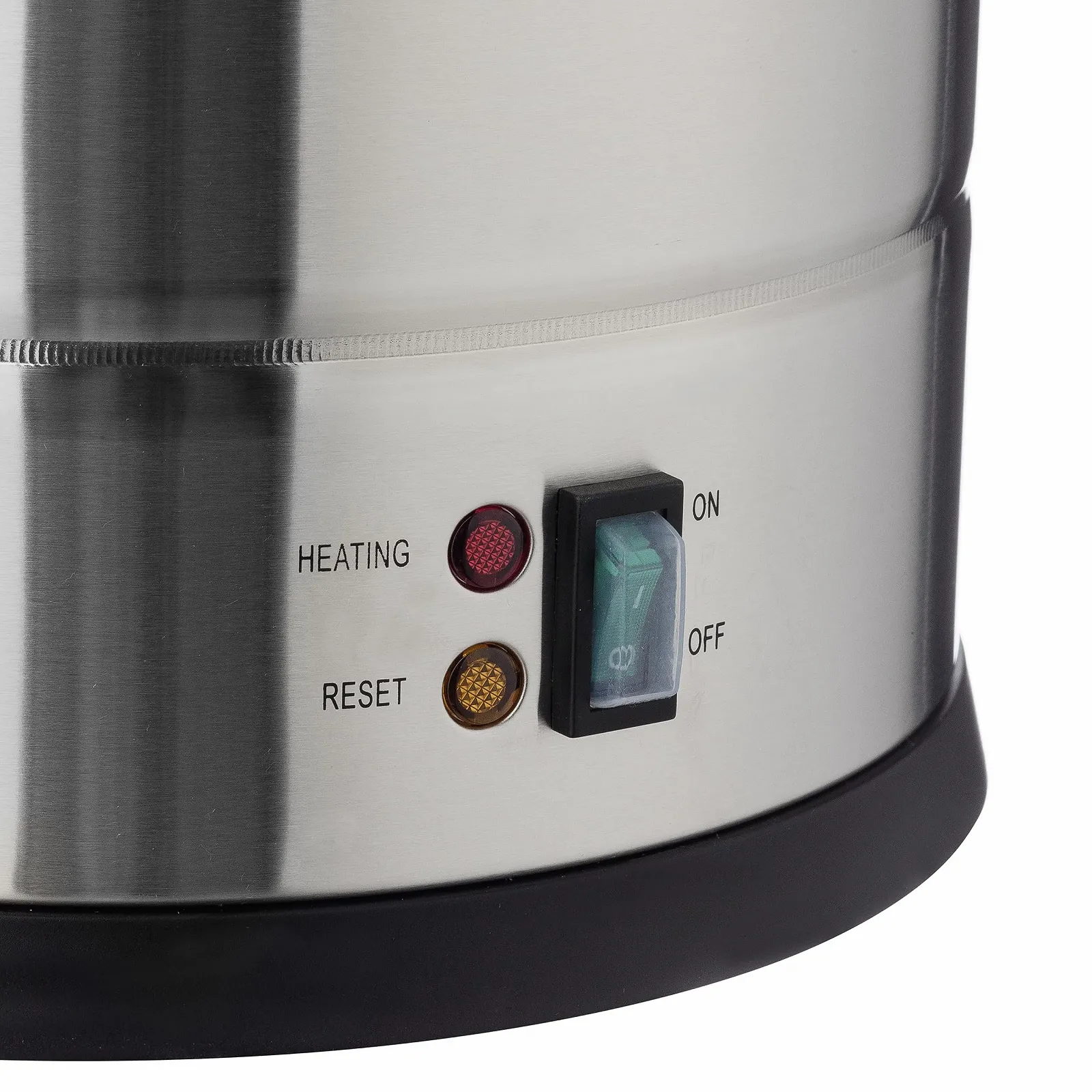 Кофемашина METRO Professional GCM4015 15 L 100 чашек 1650 W с фильтром функция поддержания тепла защита от перегрева индикатор уровня ненагревающиеся стенки замок крышки Серебристая, фото №3