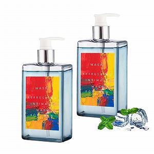 Засіб для інтимної гігієни Blue Perfume Fragrance для чоловіків Освіжаючий Ph-Balance для чутливої шкіри 2 шт - Фото 1