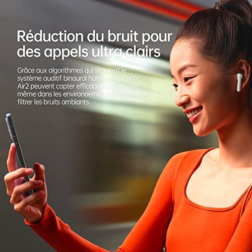 Беспроводные наушники OPPO Enco Air 2 Bluetooth Полувнутриушные Шумоподавление 24 часа батарея Легкие Инновационный дизайн IPX4 Белые, фото №5