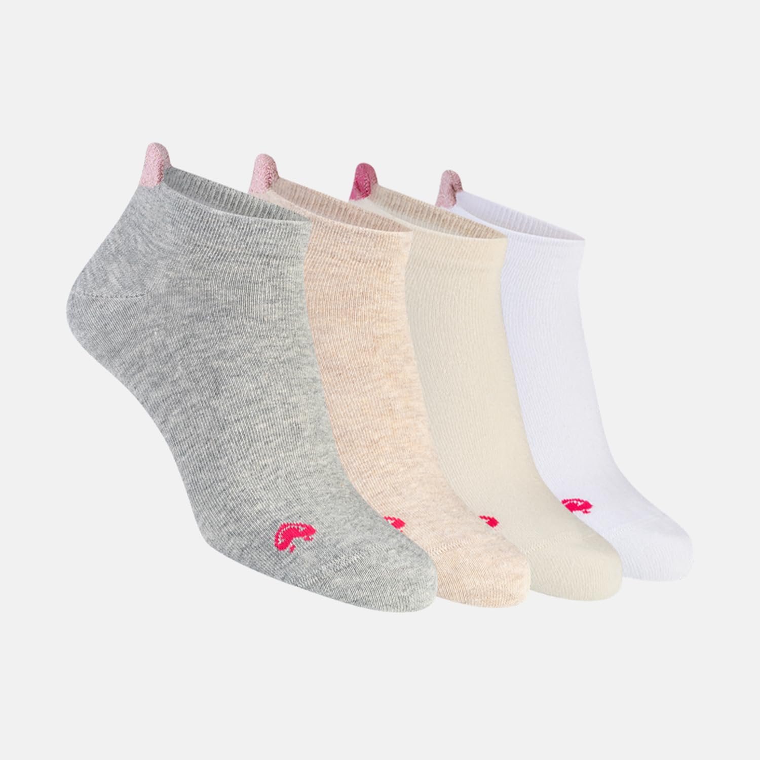 Носки Lieblingsstück Lovely Trainer - Женские носки - Набор из 4 - Хлопок - Подарочная коробка - Защита от пузырей - Нескользящие - Мотив сердца - Короткие чулки - Носки на каждый день, фото №5