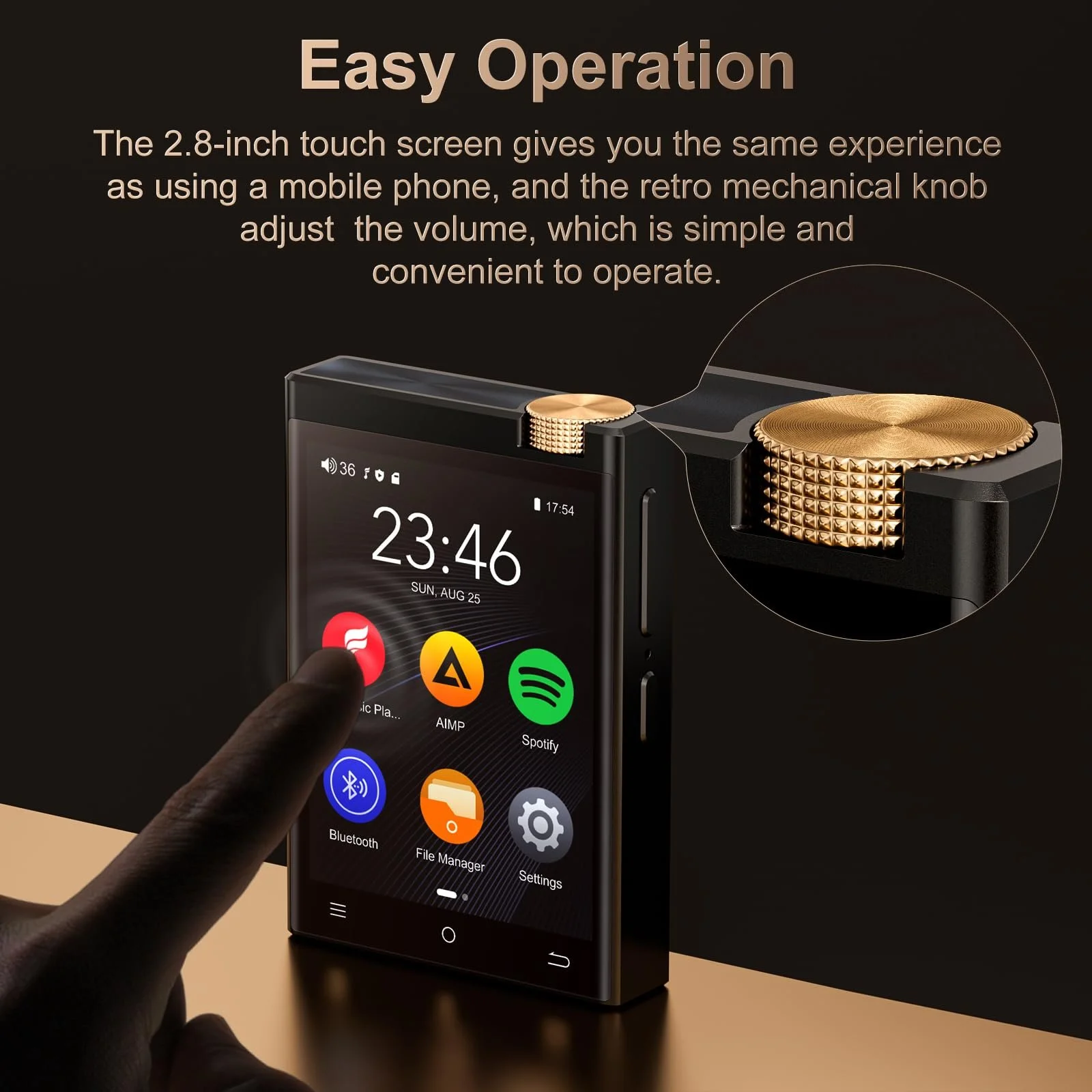 MP3 плеєр Oilsky HiFi M308 80GB Чорний, фото №8