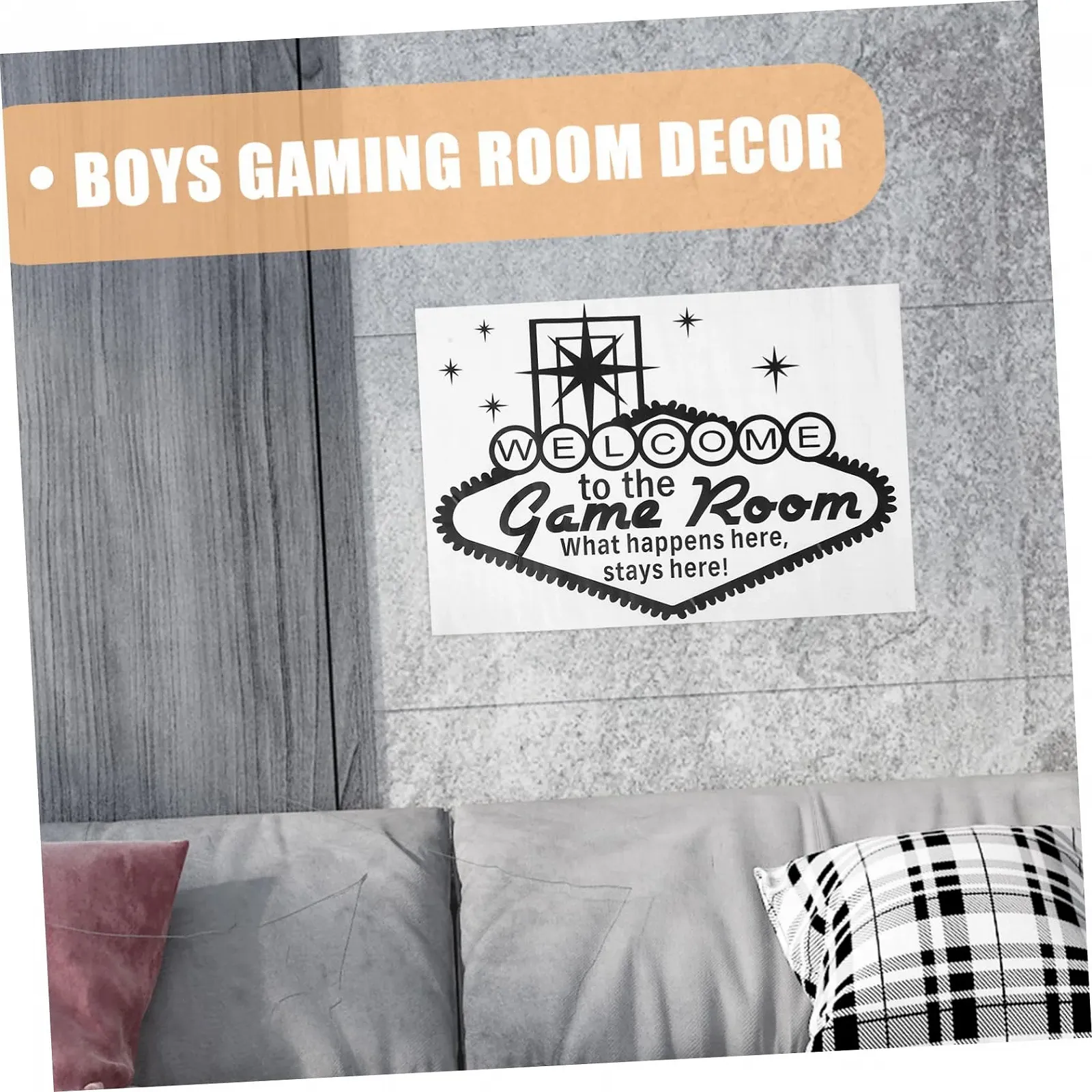 Настінна наклейка jojofuny 1 аркуш PVC Чорна, фото №7