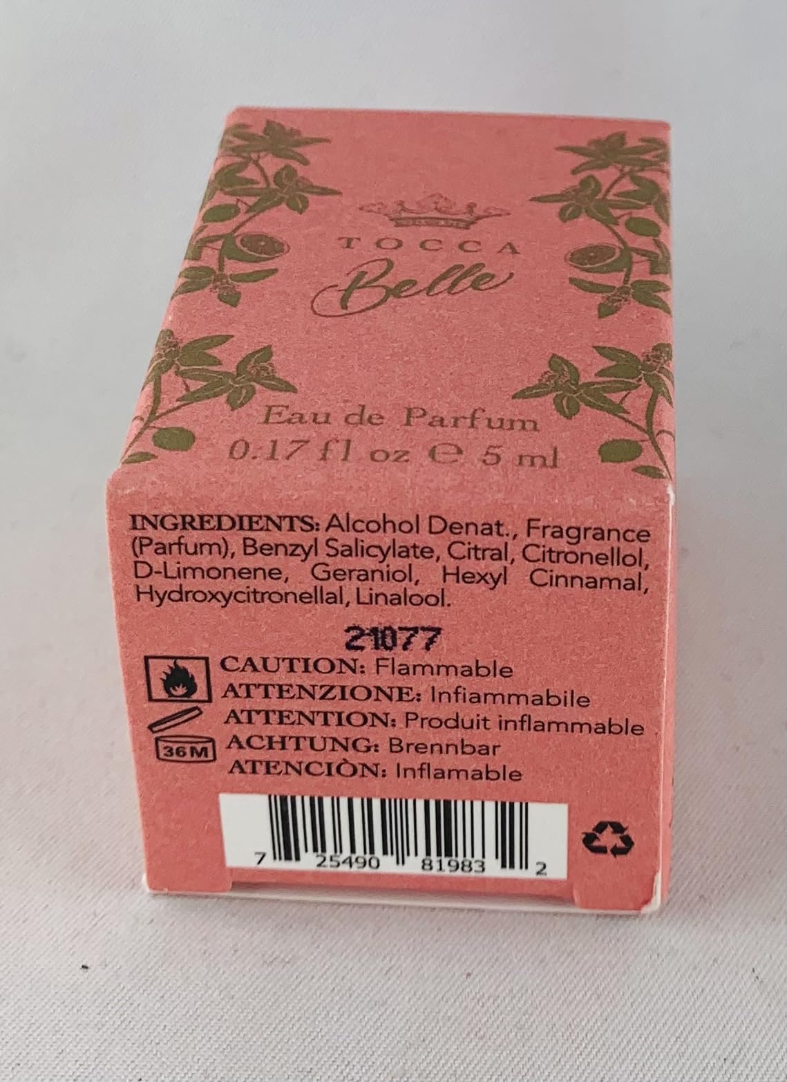 Парфюмированная вода Tocca Belle 5 мл, фото №2 Парфюмированная вода Tocca Belle 5 мл, фото №2