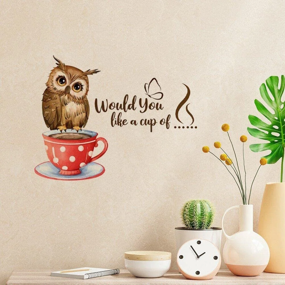 Наклейка на стіну Cute Owls Різноколірна, фото №3