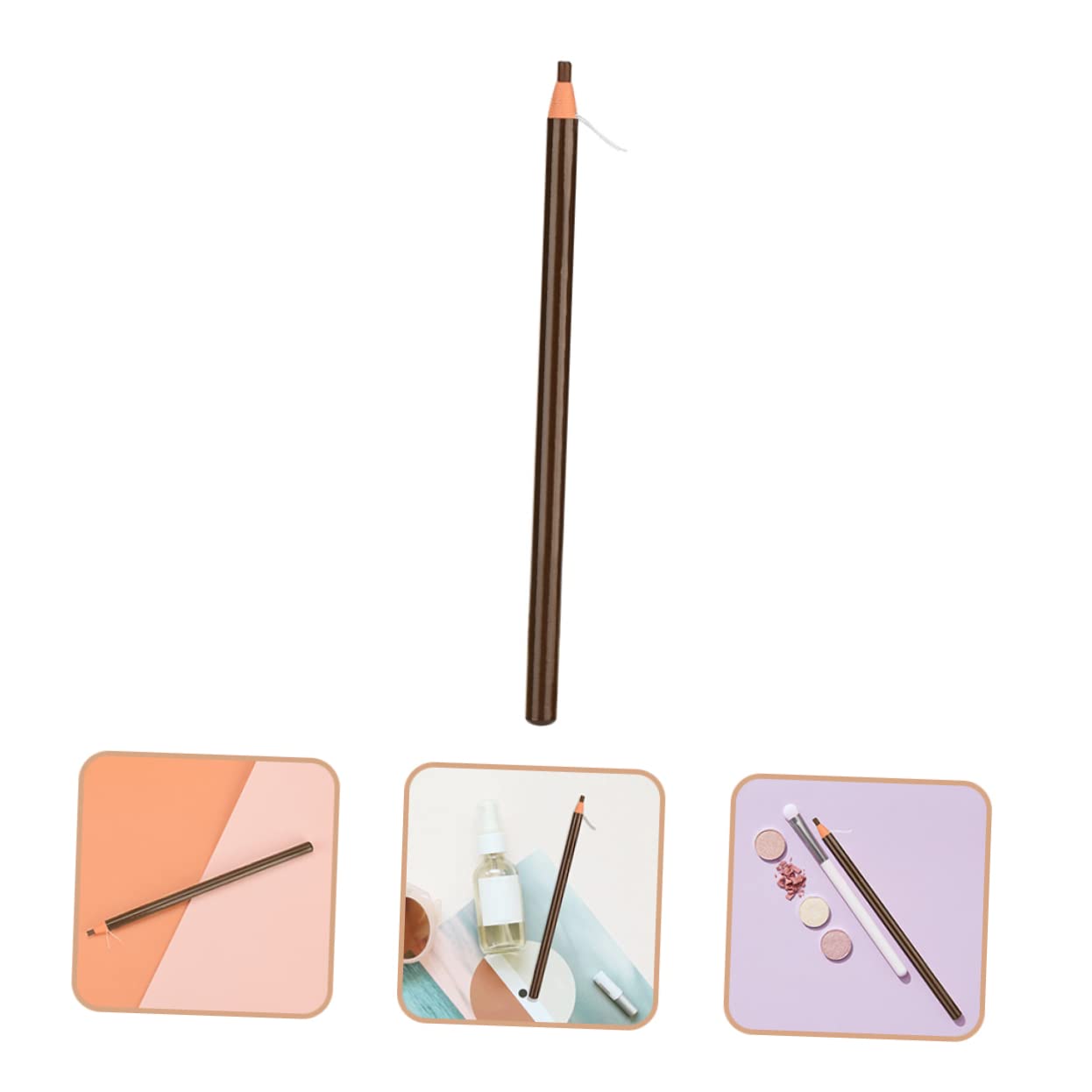 Карандаш VINTORKY Waterproof Pencil Eyeliner Pen Anjoize Eyebrow Pencil Grey Waterproof Adjust Blade Brown, фото №3