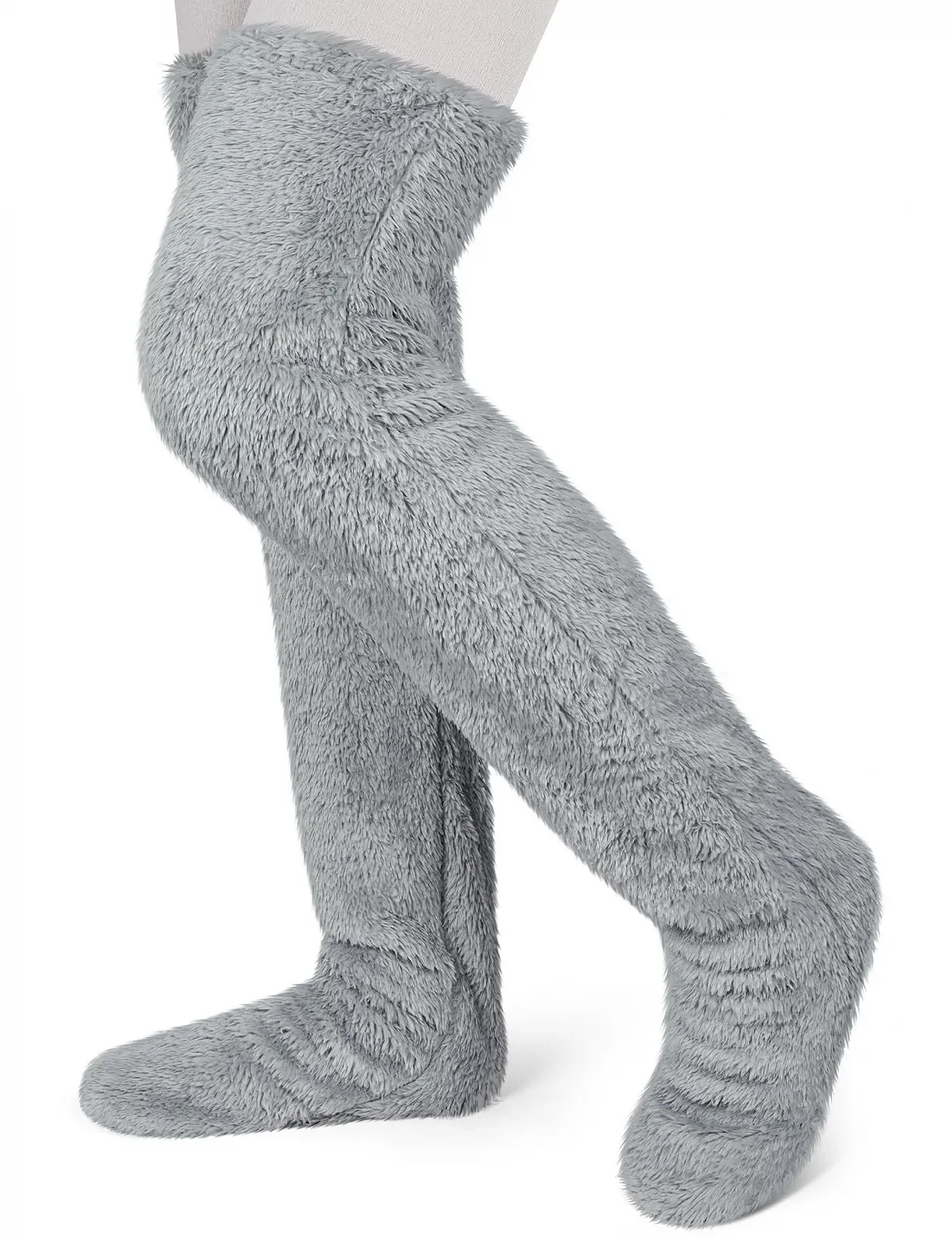 Теплі панчохи вище колін Becellen, Плюшеві, фото №1