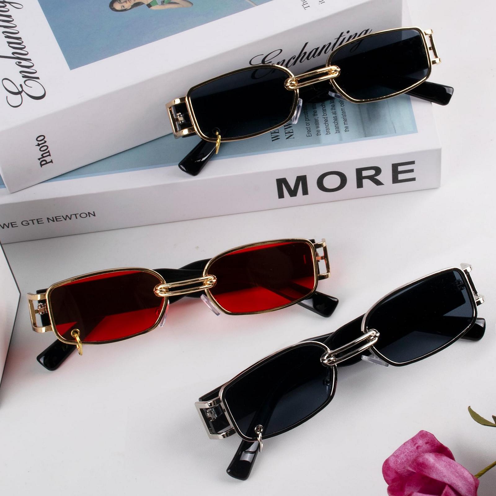 Сонцезахисні Окуляри Прямокутні Класичні MEGAVOW для Чоловіків та Жінок Модні, фото №6