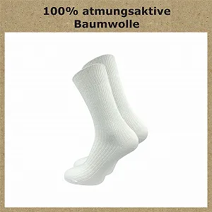 Шкарпетки Gawilo Жіночі 100% Бавовна (10 пар) Білий synthetic.ua - Фото 1
