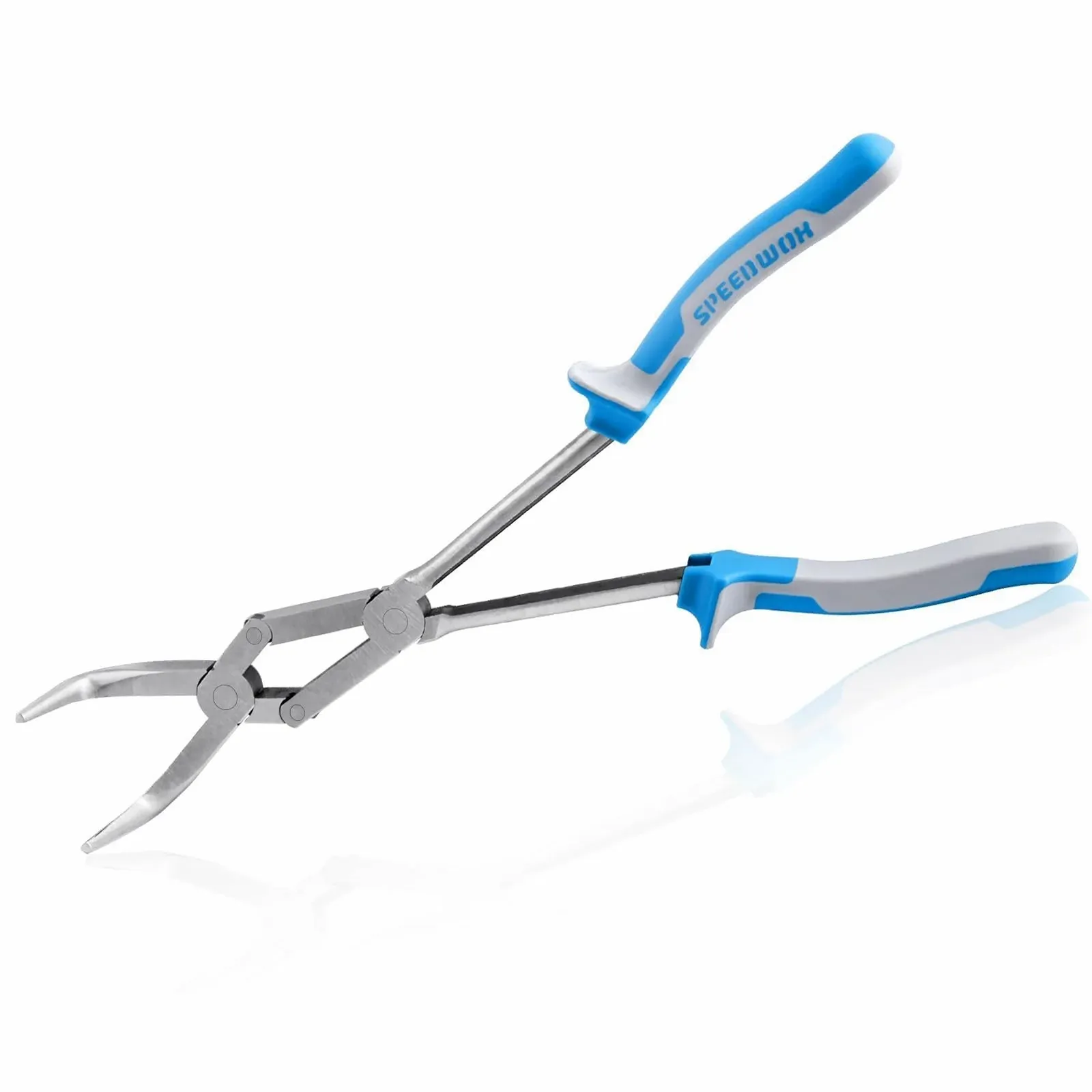 Длинногубцы SPEEDWOX с двойным шарниром, удлиненные, изогнутые, фото №1