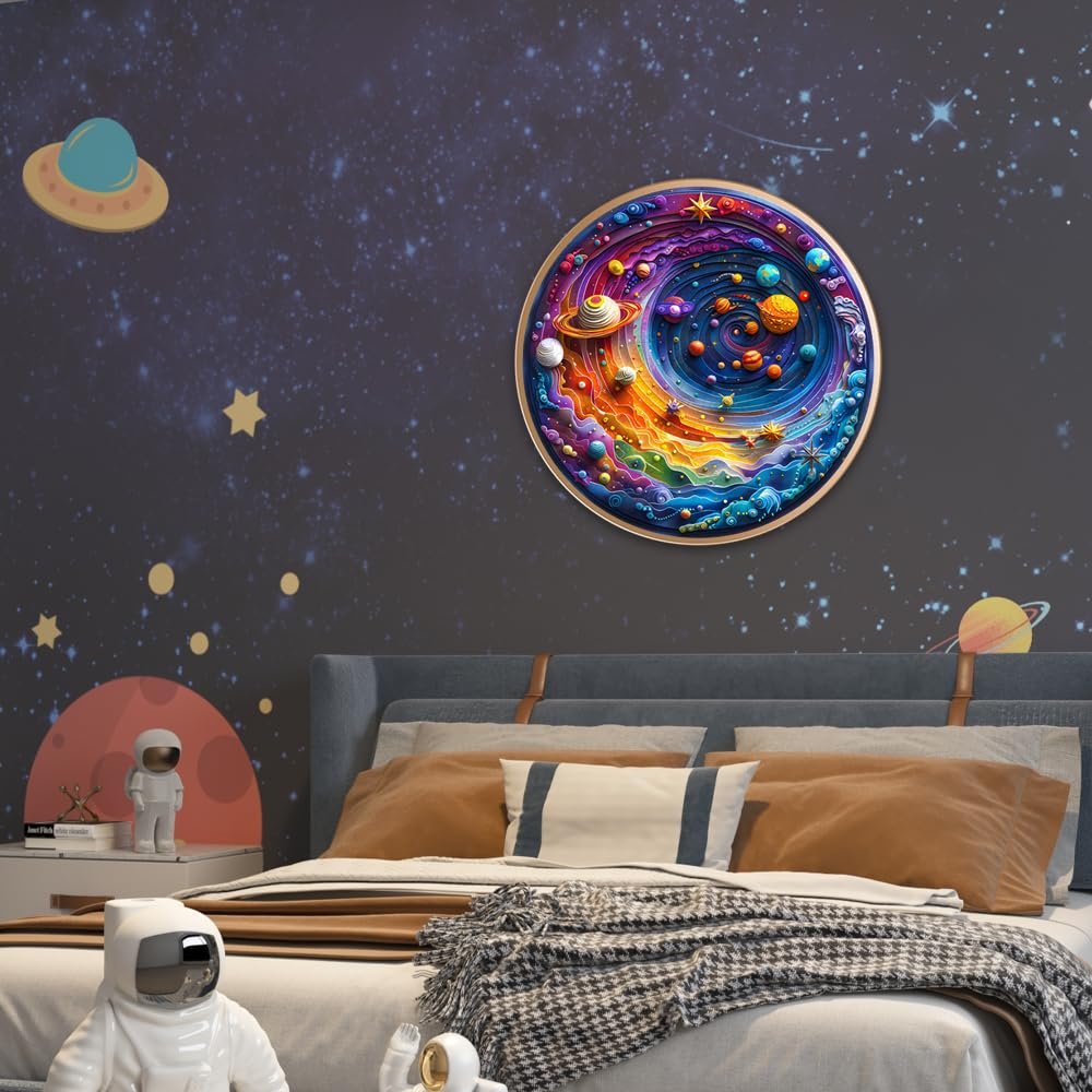 Пазл деревянный Mystical Yin Yang Tree and Moon 200 деталей 26 x 26 см, фото №4