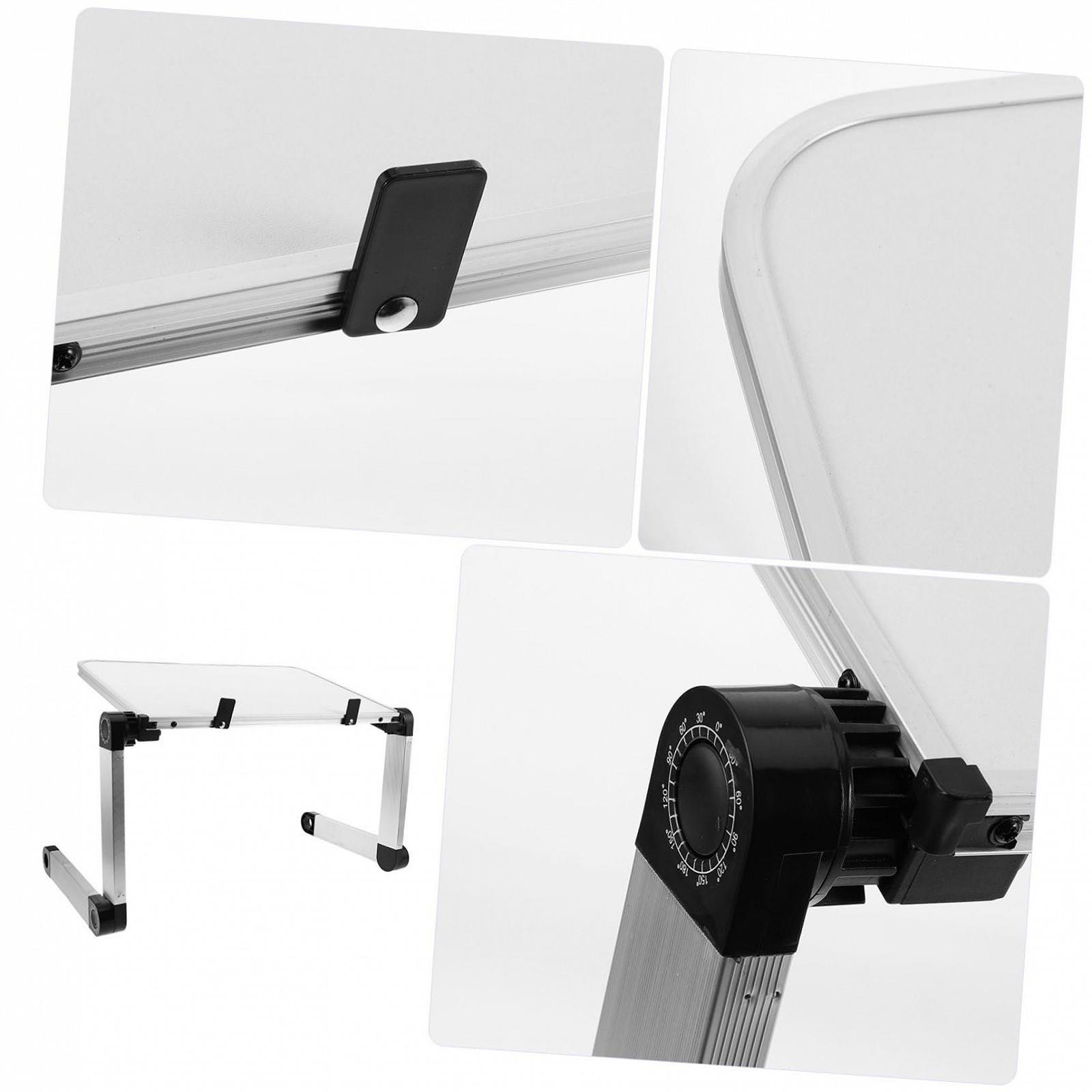 Підставка для ноутбука Alipis Регульована складна з білого настільного матеріалу з ергономічним регулюванням висоти, фото №3