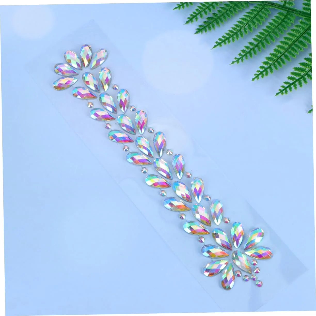 Стразы для ногтей FRCOLOR 9 листов, хрустальные драгоценные камни, наклейки со стразами для лба, разноцветные украшения для тела, лепестки для лица, фото №2